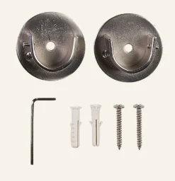 Best Invändiga fästen för gardinstång stål - 13/16 mm