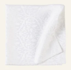 Jacquard duk vit - 140x250 cm