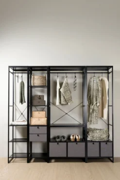 Discount Nice & organized Klädhängare svart - 60x46,5x215 cm