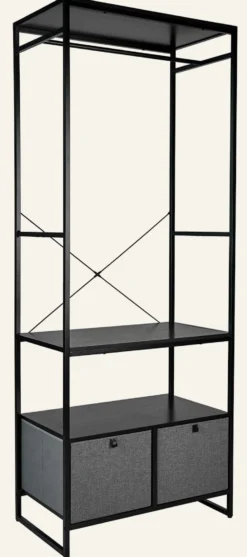 Best Nice & organized Klädhängare svart - 84x46,5x215 cm