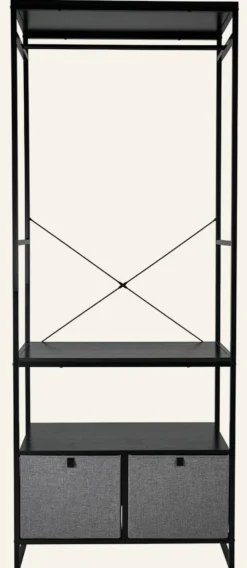 Best Nice & organized Klädhängare svart - 84x46,5x215 cm
