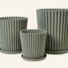 Best Forms & Objects Kruka utomhus grågön - 39x39x44 cm