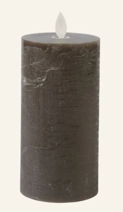 New Forms & Objects Led-blockljus brun - 7,5x7,5x15 cm