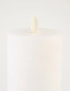 Discount Forms & Objects Led-blockljus vit - 7,5x7,5x15 cm