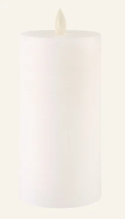 Discount Forms & Objects Led-blockljus vit - 7,5x7,5x15 cm