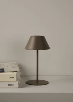 Online Forms & Objects Led bordlampa brun - 10x10x21 cm