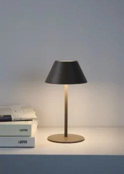 Online Forms & Objects Led bordlampa brun - 10x10x21 cm