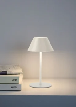 Clearance Forms & Objects Led bordlampa ljusbeige - 10x10x21 cm