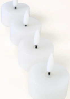 Clearance Led-värmeljus vit - 4,5x4,5x5,5 cm