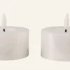 Hot Led-värmeljus vit - 7,5x7,5x4 cm