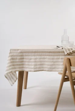 Camilla Pihl Linneduk beige - 140x250cm