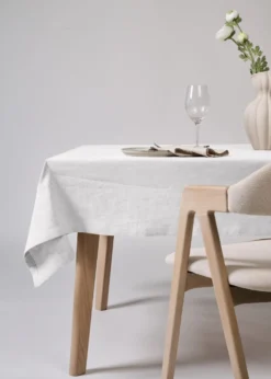 New Linneduk vit - 140x250 cm