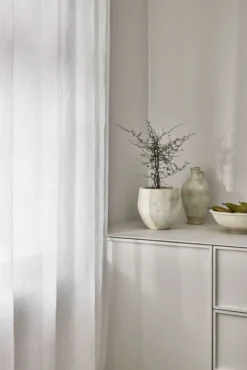 Clearance Linnegardin vit - 140x250 cm