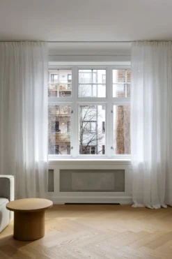 Clearance Linnegardin vit - 140x250 cm