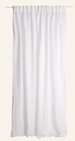 Outlet Linnegardin vit - 140x250 cm