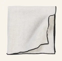 New Camilla Pihl Linneservett  natur - 47x47 cm
