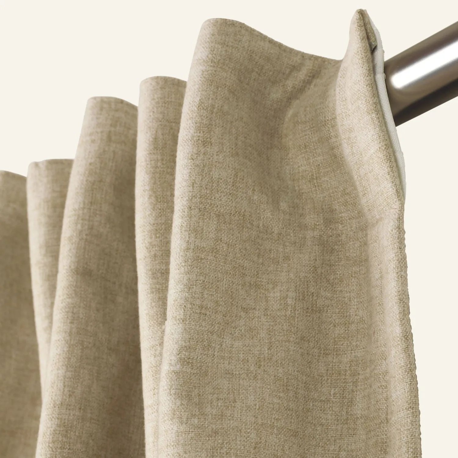 Discount Ljusdämpande gardin beige - 140x240cm 7cm
