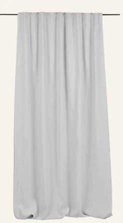 Outlet Premium Collection Ljusdämpande linnegardin vit - 135x250 cm