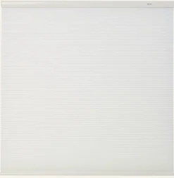 New Ljusfiltrerande dubbel plisségardin vit - 80x210 cm