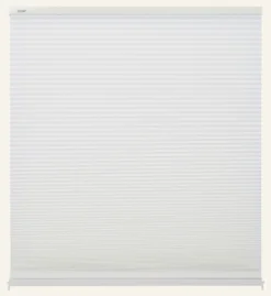 Ljusfiltrerande dubbel plisségardin vit - 120x160 cm