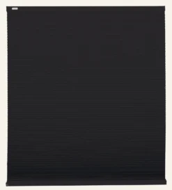 Ljusfiltrerande plisségardin svart - 100x160 cm