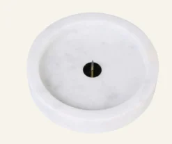 Outlet Ljushållare vit - ø10x2 cm