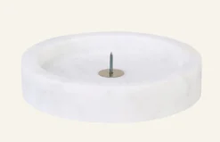 Outlet Ljushållare vit - ø10x2 cm