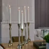 Outlet Ljusstake guld - 5,5x5,5x22 cm
