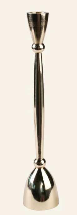 Outlet Ljusstake guld - 5,5x5,5x22 cm