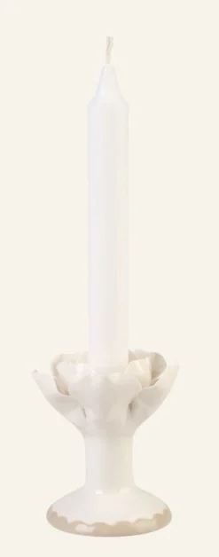 Hot Ljusstake offwhite - 8x8x9,3 cm