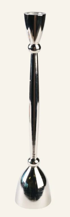 Online Ljusstake silver - 5,9x5,9x30 cm