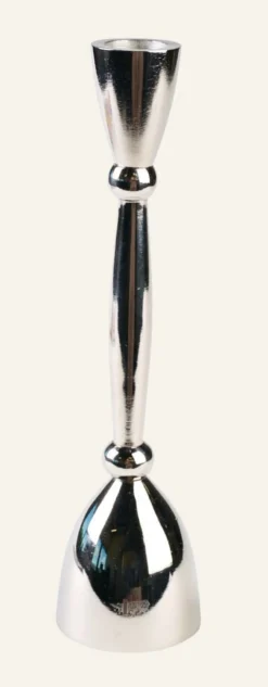 Online Ljusstake silver - 5,9x5,9x30 cm