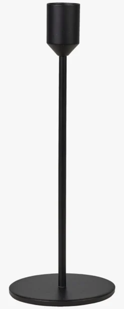 Sale Ljusstake svart - 7,8x7,8x21,8 cm