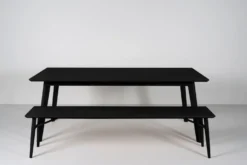 Forms & Objects Matbord svart - 100x200x75 cm