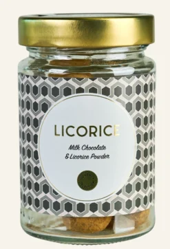 Sale Gourmet Selection Med mjölkchoklad och lakritspulver brun - 170 g