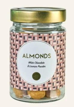 Online Gourmet Selection Med vit choklad och lakritspulver brun - 160 g