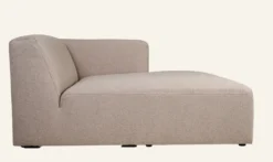 Discount Modul schäslong höger beige - 154x114x73 cm
