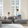 Sale Modul schäslong höger grå - 114x154x73 cm