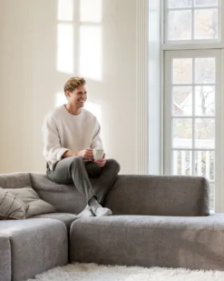 Sale Modul schäslong höger grå - 114x154x73 cm