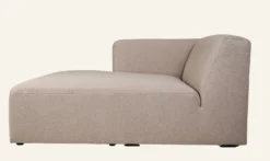 New Forms & Objects Modul schäslong vänster beige - 154x114x73 cm