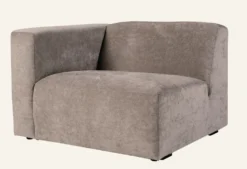 Outlet Forms & Objects Modul 1,5-sits med vänster armstöd grå - 110x93x73 cm
