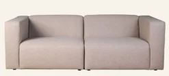 Clearance Forms & Objects Modulsoffa 2 delar armstöd beige - 220x93x73 cm