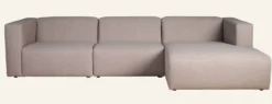 Forms & Objects Modulsoffa 3 delar schäslong höger beige - 314x154x73 cm