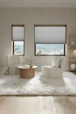 Clearance Mörkläggande dubbel plisségardin vit - 90x160 cm