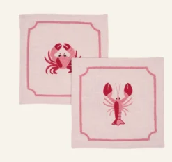 Hot 2pack glasunderlägg rosa - 15x15 cm