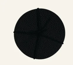 Clearance Local Chef 4-pack glasunderlägg svart - ø10 cm