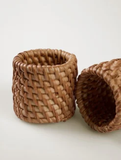 Online 2-pack servettringar brun - 5 cm ø5