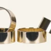 Outlet 4-pack servettringar guld - ø4,5