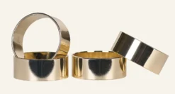 Outlet 4-pack servettringar guld - ø4,5