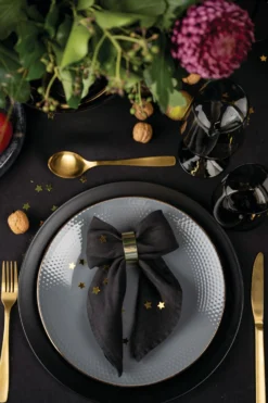 Outlet 4-pack servettringar guld - ø4,5
